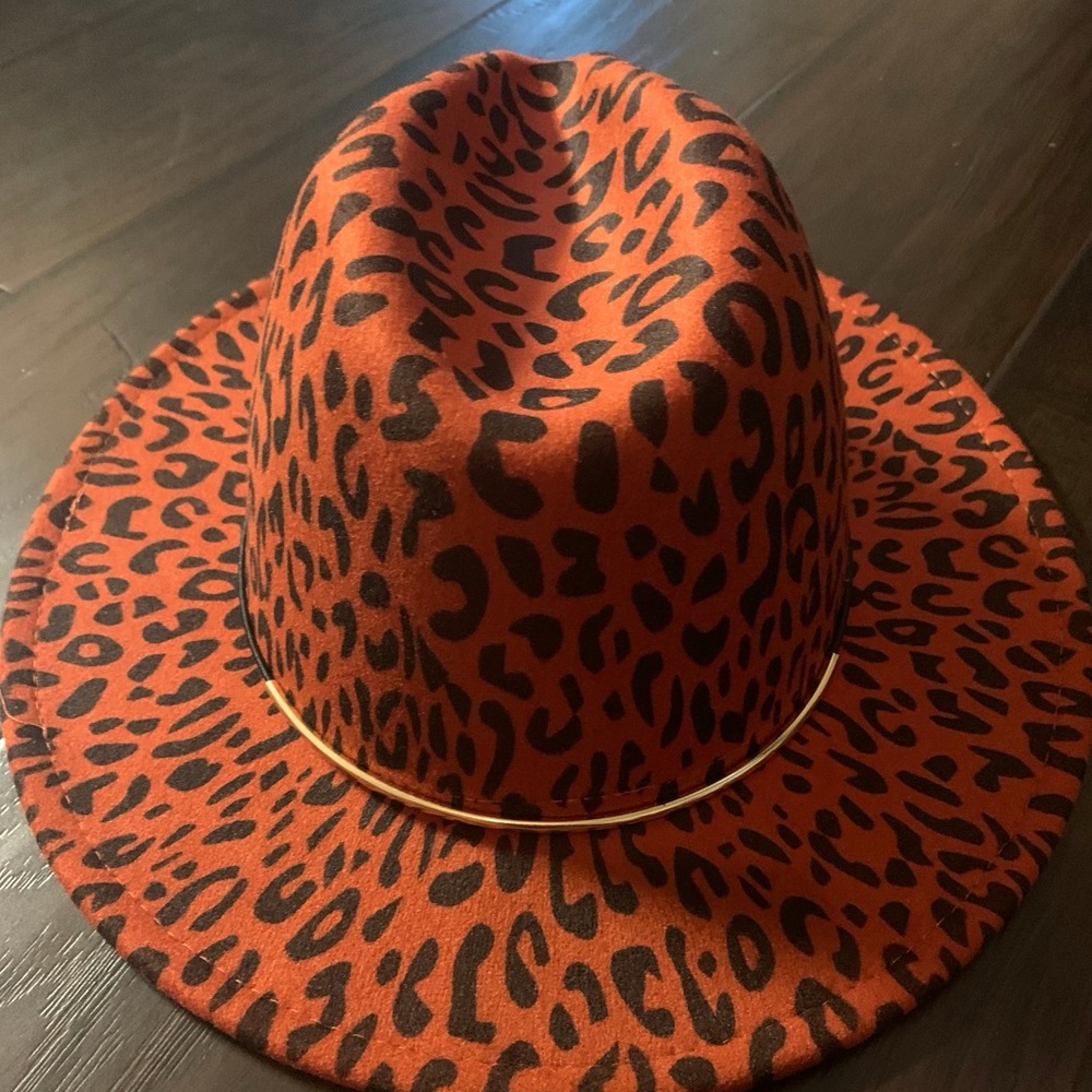 Leopard fedora hat